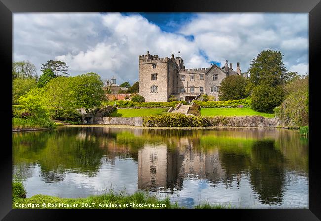 Sizergh Castle and gardens Framed Print by Rob Mcewen