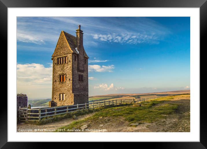 The Pigeon Tower,Rivington UK Framed Mounted Print by Rob Mcewen