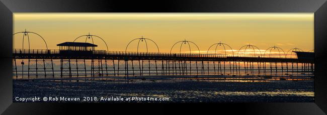 Southport Pier Framed Print by Rob Mcewen