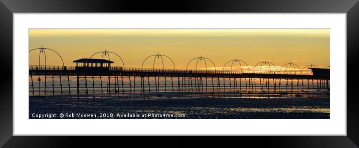 Southport Pier Framed Mounted Print by Rob Mcewen