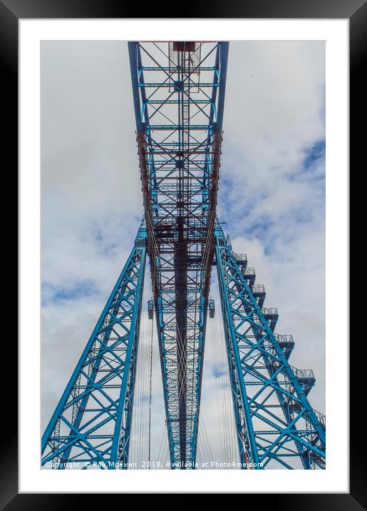 The Tees transporter bridge Framed Mounted Print by Rob Mcewen