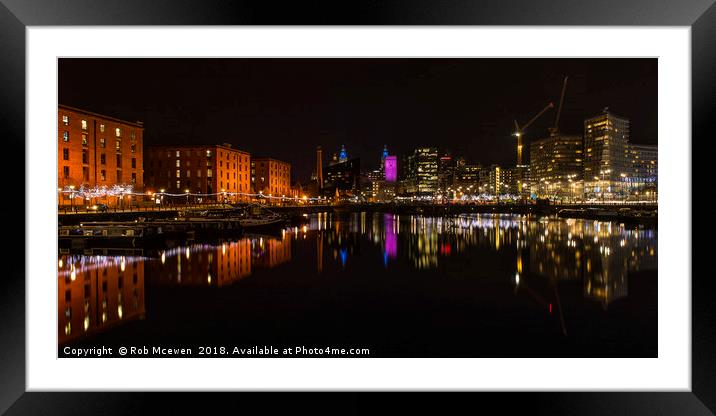 Salthouse Dock Liverpool Framed Mounted Print by Rob Mcewen