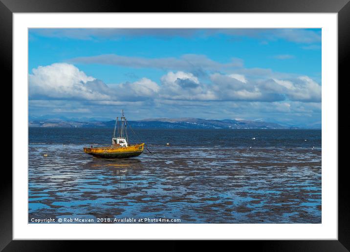 Morecambe Bay Framed Mounted Print by Rob Mcewen
