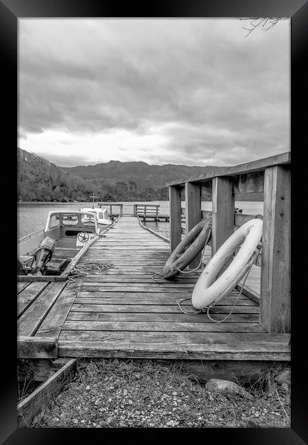 The Pier Loch Morar Framed Print by Pauline MacFarlane