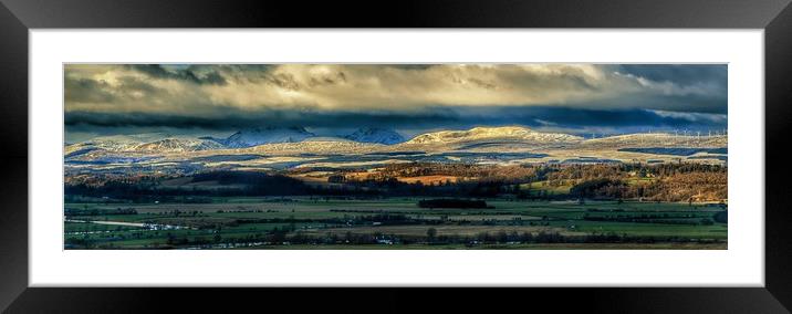 The Ochil Hills Framed Mounted Print by Angela H