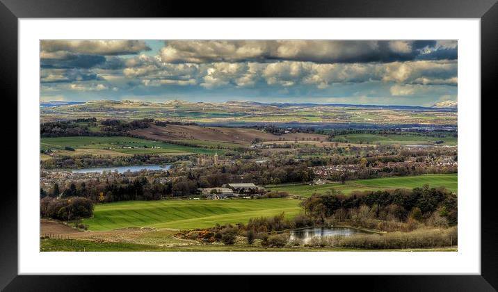 View Over Linlithgow Framed Mounted Print by Angela H