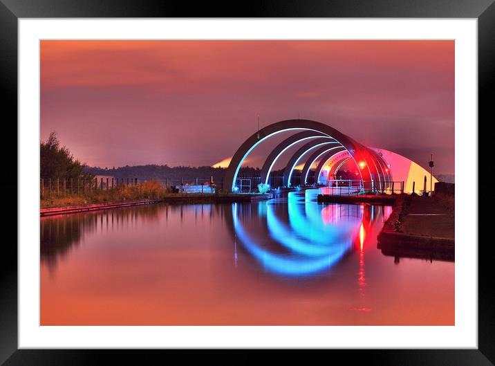 The Falkirk Wheel Framed Mounted Print by Angela H