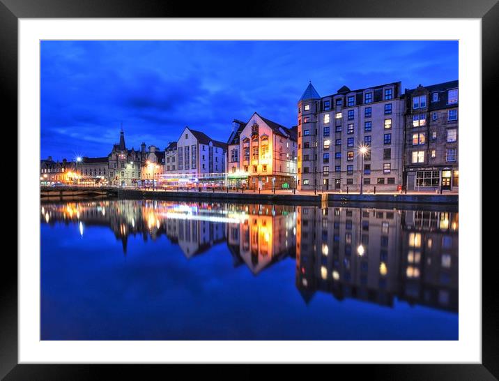 Leith, Edinburgh Framed Mounted Print by Angela H