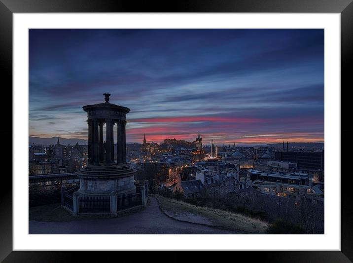Edinburgh Framed Mounted Print by Angela H