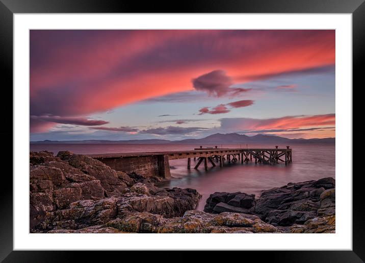 Portencross Framed Mounted Print by Angela H