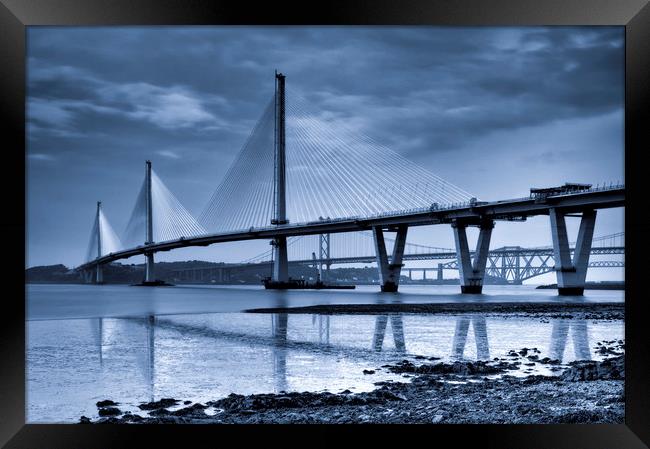 The Queensferry Crossing Framed Print by Angela H