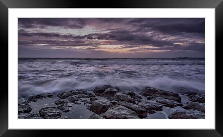 Cocklawburn Beach Framed Mounted Print by Angela H