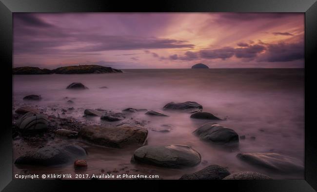 Girvan Sunset Framed Print by Angela H