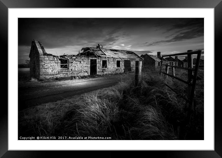 Abandoned Cottages Framed Mounted Print by Angela H