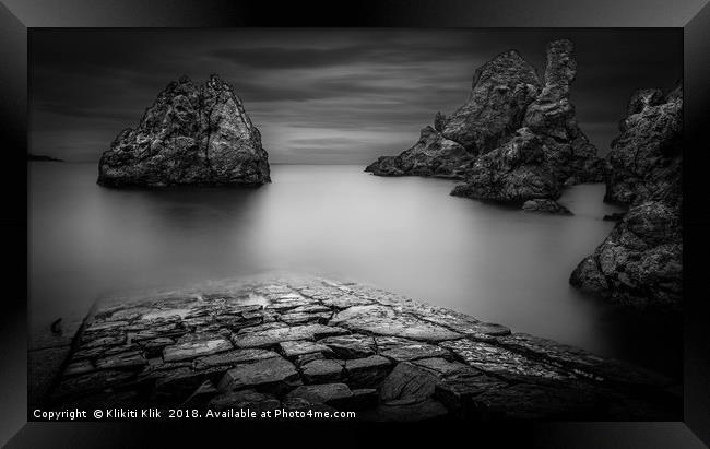 Pettico Wick, St Abbs Framed Print by Angela H