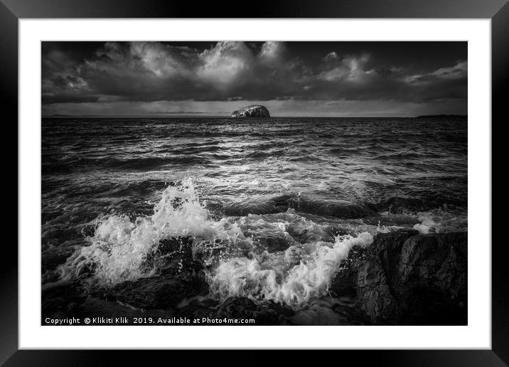 The Bass Rock Framed Mounted Print by Angela H