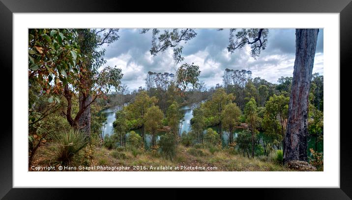Twin Rivers Framed Mounted Print by Hans Goepel Photographer