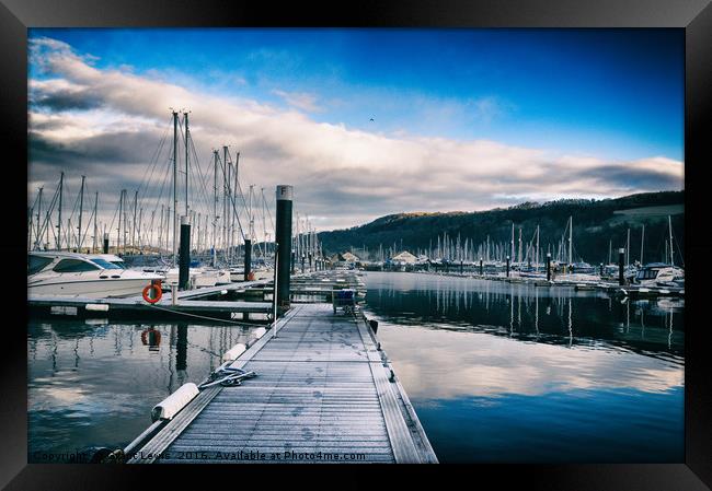 A Frosty Scottish Marina morning Framed Print by Grant Lewis