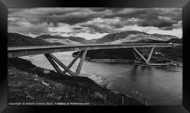 Kylesku Bridge Framed Print by Robert Trench