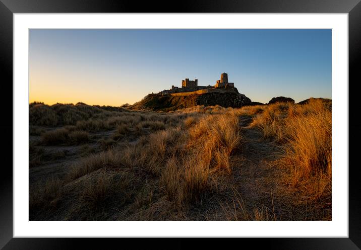 Bamburgh Castle, Northumberland Framed Mounted Print by Michael Brookes