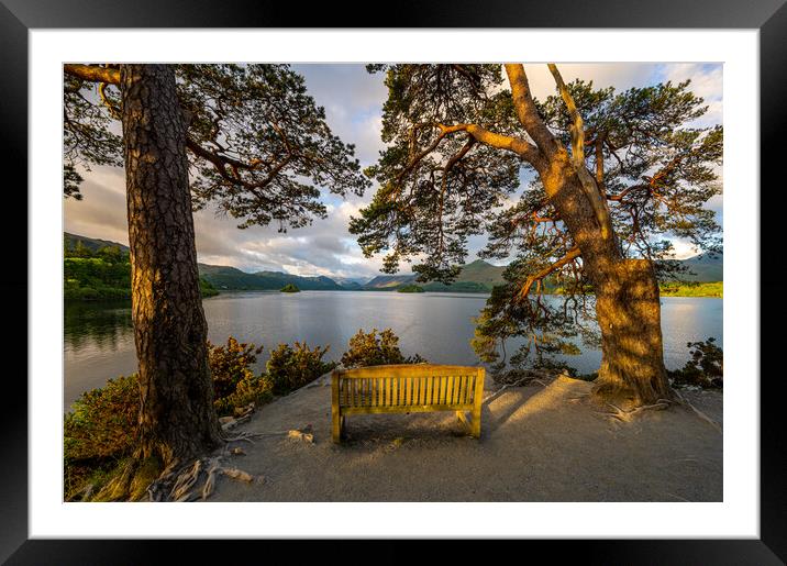 Friar's Crag, Keswick, Cumbria UK Framed Mounted Print by Michael Brookes
