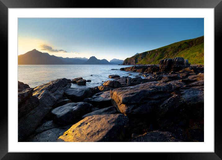 The Cuillins from Elgol Framed Mounted Print by Michael Brookes