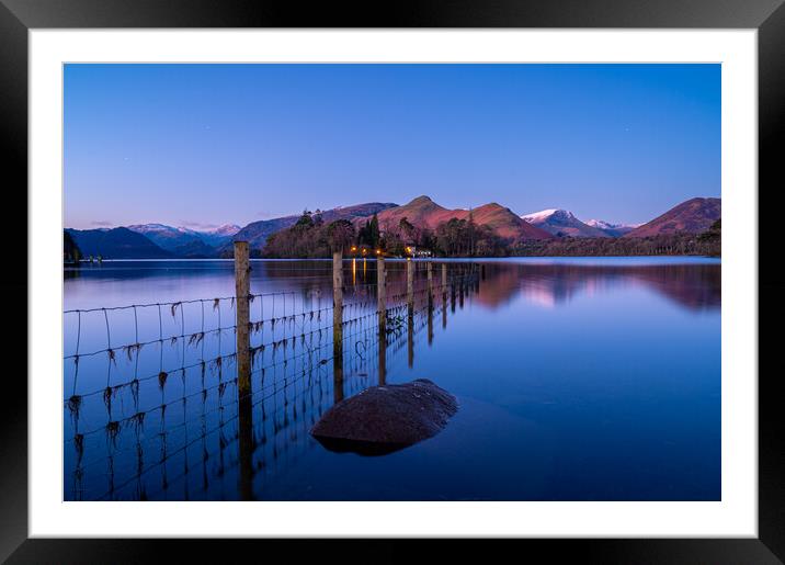 Frosty peaks Framed Mounted Print by Michael Brookes