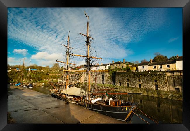 Charlestown Harbour Framed Print by Michael Brookes