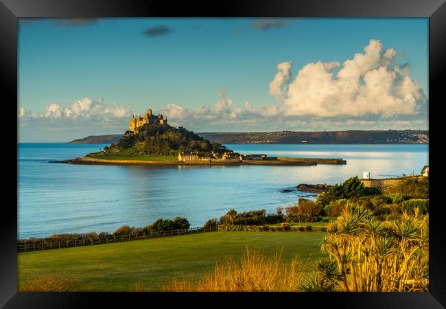 Majestic Saint Michael's Mount Framed Print by Michael Brookes