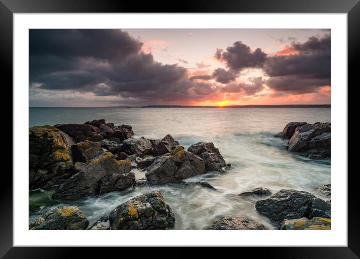 St Ives sunrise Framed Mounted Print by Michael Brookes