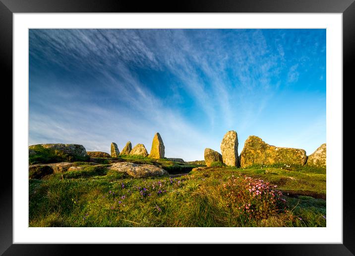 South West Coastal Path Framed Mounted Print by Michael Brookes