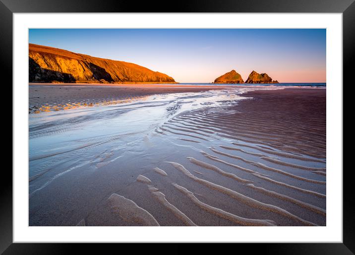 Sand sculpture Framed Mounted Print by Michael Brookes
