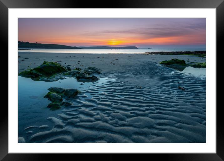 Porthscatho dawn Framed Mounted Print by Michael Brookes