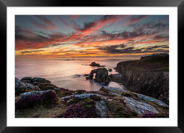 Divine display at Land's End Framed Mounted Print by Michael Brookes