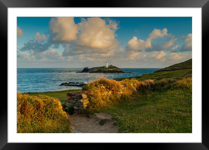 Godrevy light play Framed Mounted Print by Michael Brookes