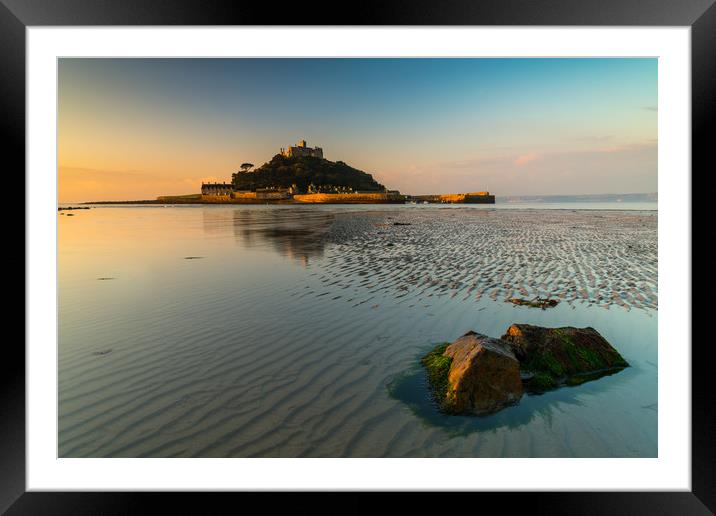 Classic St Michael's Mount Framed Mounted Print by Michael Brookes