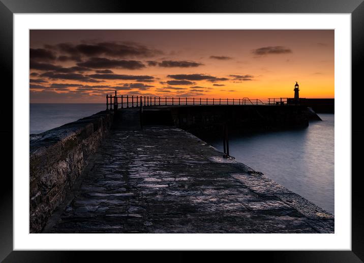 Harbour dawn Mevagissey Framed Mounted Print by Michael Brookes