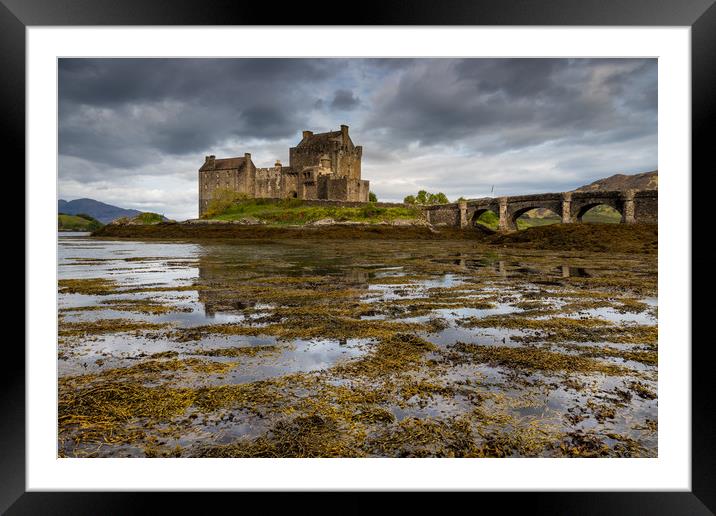 Broody Eilean Donan castle Framed Mounted Print by Michael Brookes