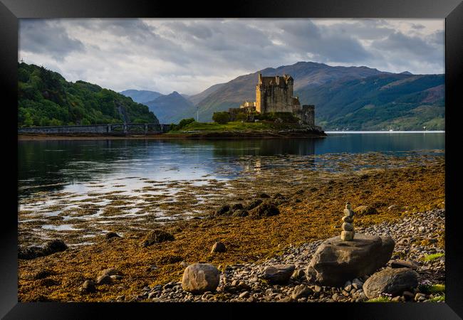 Eileen Donan castle, Scotland.  Framed Print by Michael Brookes