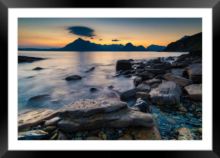 Elgol and the Cuillin Mountains Framed Mounted Print by Michael Brookes