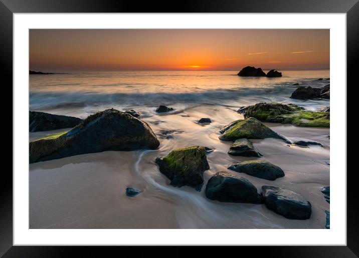 A grand morning at Porthgwidden beach Framed Mounted Print by Michael Brookes
