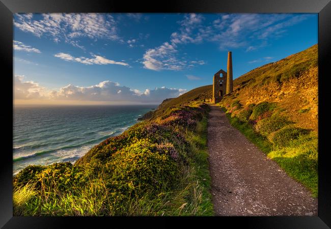 Wheal Coates, St Agnes, Cornwall UK Framed Print by Michael Brookes