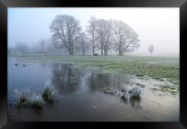 Winter magic Rickerby Park Framed Print by Michael Brookes