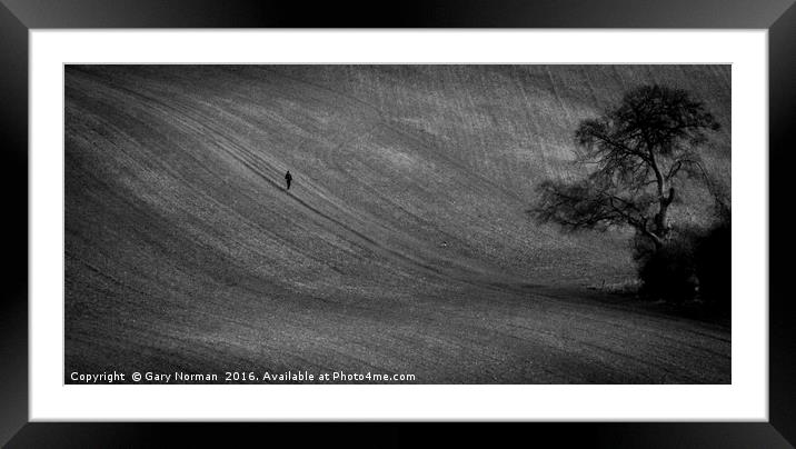 Solitude Framed Mounted Print by Gary Norman