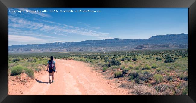 Road to Nowhere Framed Print by Nick Caville