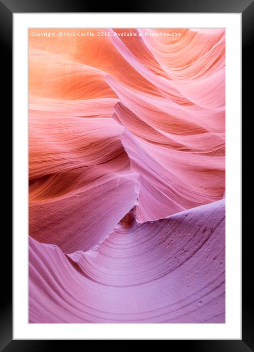 Antelope Canyon Walls Framed Mounted Print by Nick Caville