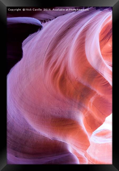 Antelope Canyon Walls Framed Print by Nick Caville