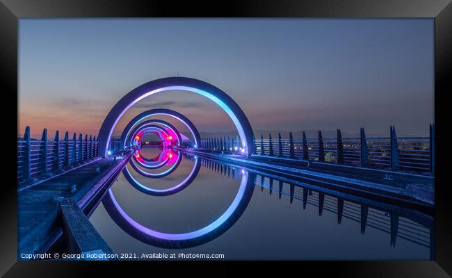 Into the Portal at Falkirk Wheel Framed Print by George Robertson