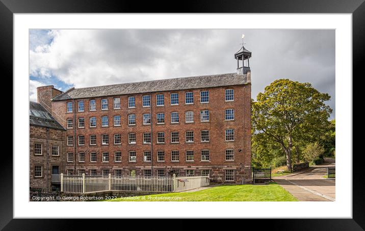 Bell Mill at Stanley Mills Framed Mounted Print by George Robertson