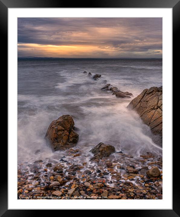 First Light at St Monans Framed Mounted Print by George Robertson